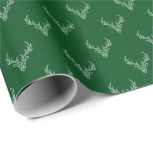Papel De Regalo Antleras de Reno Rústicas Modernas Navideñas Vacac