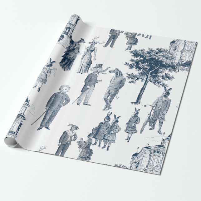 Papel De Regalo antropomorfo antropomorfo antigüo de los animales  (Desenrollado)