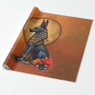Papel De Regalo Anubis a la luz de la luna,