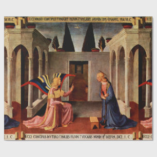 Papel De Regalo ANUNCIACIÓN de Navidades de Fra Beato Angelico