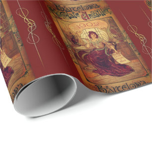 Papel De Regalo Anuncio de chocolate femenino de Victoria