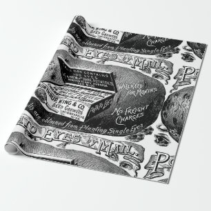 Papel De Regalo Anuncio de patatas antiguas extrañas