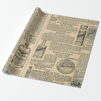 Papel De Regalo Anuncios de periódicos antiguos