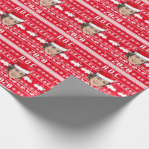 Papel De Regalo AOC 2020 Suéter Feo de Navidad
