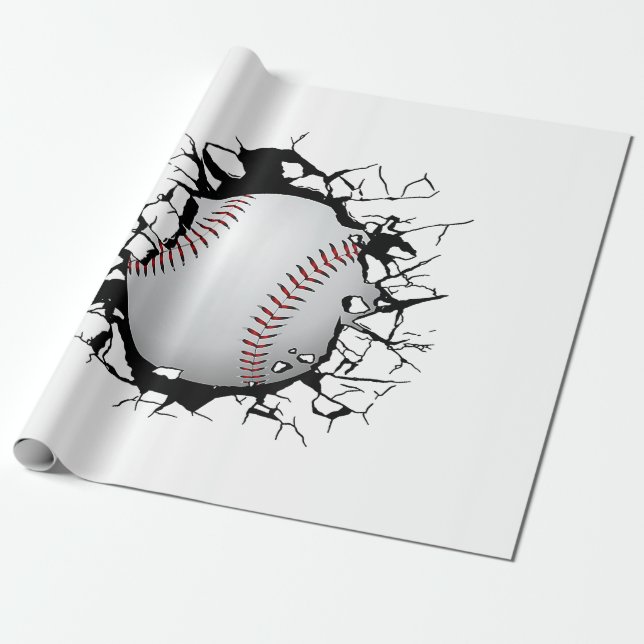 Papel De Regalo Aparato de béisbol - Béisbol (Desenrollado)