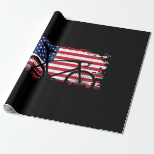 Papel De Regalo Aparato de ciclismo de carretera con bandera estad