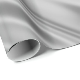 Papel De Regalo apariencia de tela satinada de imitación gris pla