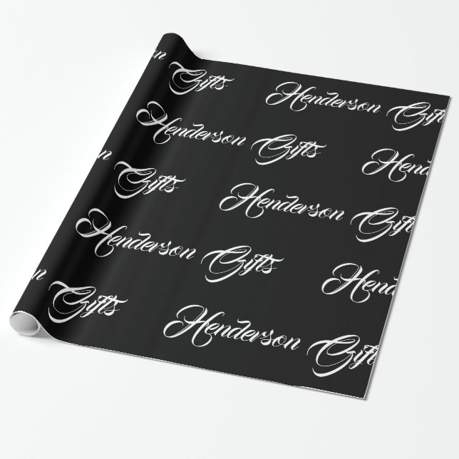 Papel De Regalo Apellido cualquier día de fiesta conocido del (Desenrollado)