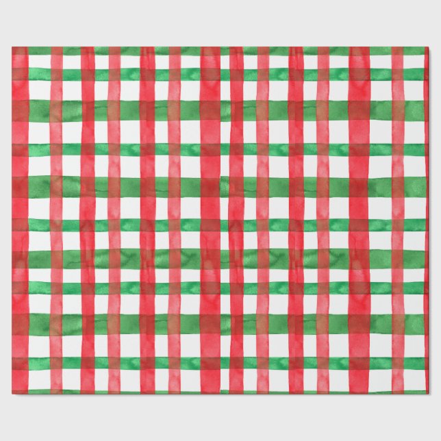 Papel De Regalo Aplastamiento de Navidades acuarelas (Costura)