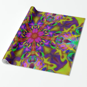 Papel De Regalo Apófisis Kaleidoscope Arte Fractal - II