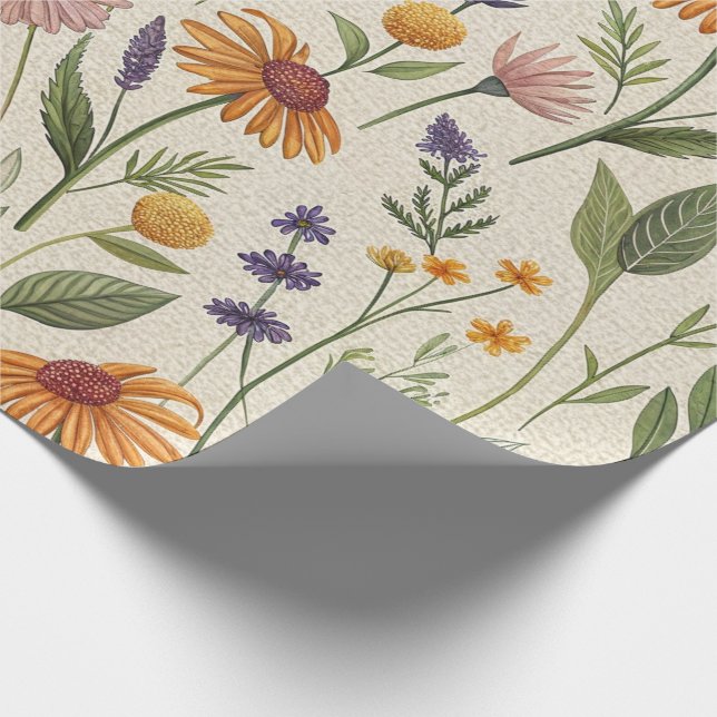 Papel De Regalo Apothecary Field Herb Meadow Wrap (Esquina)