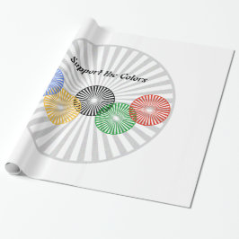 Papel De Regalo Apoya los colores -