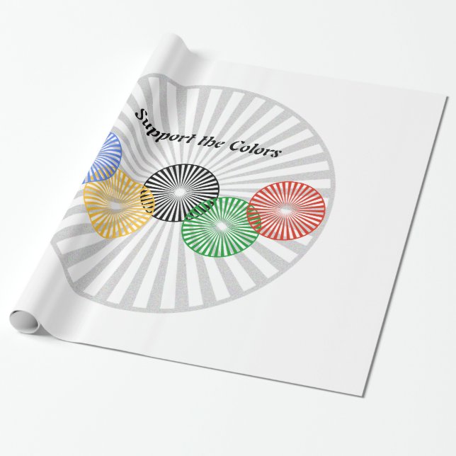 Papel De Regalo Apoya los colores - (Desenrollado)