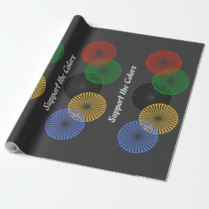 Papel De Regalo Apoya los colores -