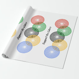 Papel De Regalo Apoya los colores -