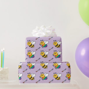 Papel De Regalo Apoyo al Autismo Abeja Tú Colorido Neurodiversidad