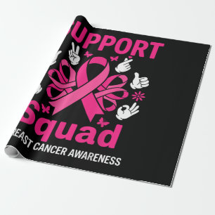 Papel De Regalo Apoyo Equipo Conciencia del Cáncer de Mama