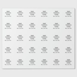 Papel De Regalo Apuesto que el abuelo siempre da nombre simple