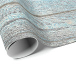 Papel De Regalo Aqua Blue Ocean Grungy Silver Wood Rustic<br><div class="desc">Magnífico minimalismo y elegancia y papel de envolvimiento delgado de Moda</div>