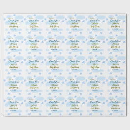 Papel De Regalo Aqua gold ella está en la nube nueve shower de nub