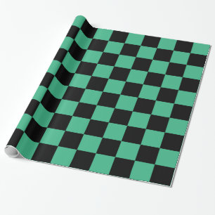 Papel De Regalo Aqua Green y Black