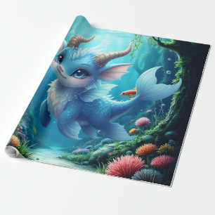 Papel De Regalo Aqualumi – Guardián de los sueños de coral. 
