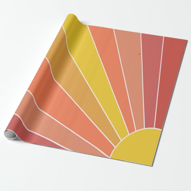 Papel De Regalo Aquí viene el sol (Desenrollado)
