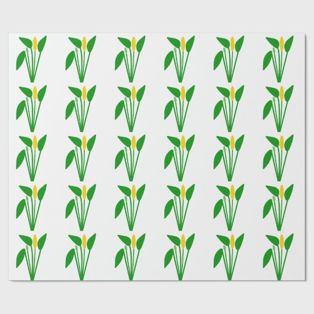 Papel de regalo Araceae (Superficie plana)
