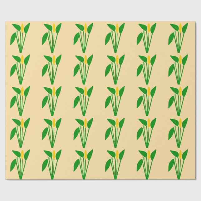 Papel de regalo Araceae (Superficie plana)