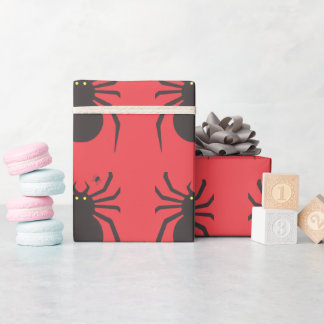 Papel de regalo Araña Negra