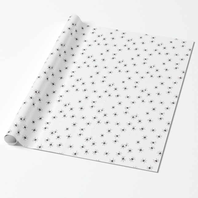Papel De Regalo arañas (Desenrollado)