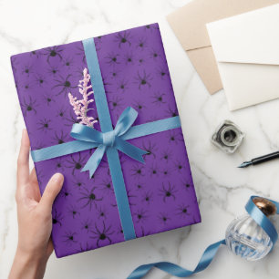 Papel De Regalo Arañas Góticas