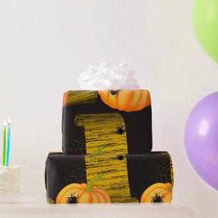 Papel De Regalo Arañas Y Calabaza