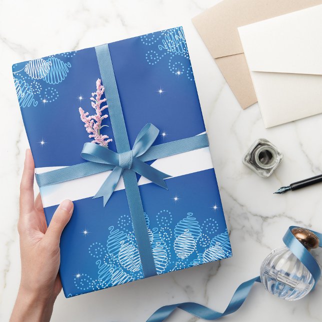 Papel De Regalo Árbol blanco en la nieve (Subido por el creador)