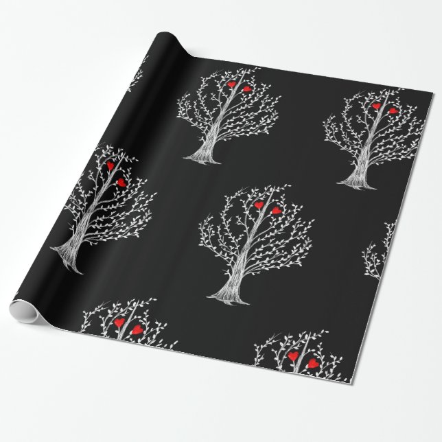 Papel De Regalo Árbol de amor (Desenrollado)