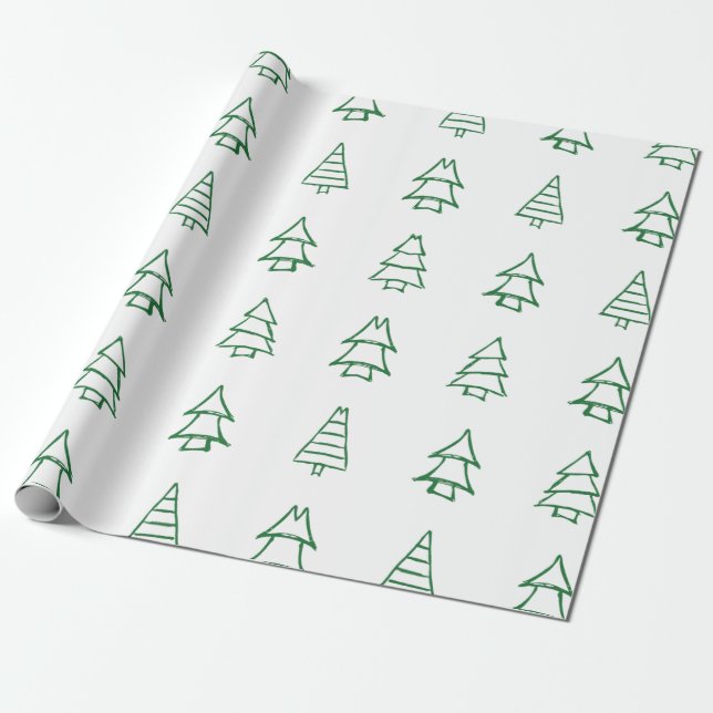 Papel De Regalo Árbol de Navidad (Desenrollado)