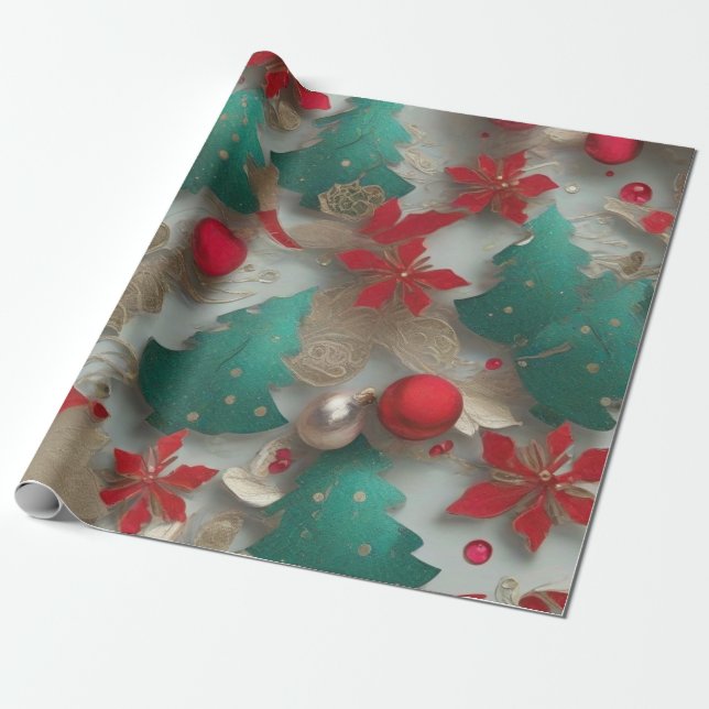 Papel De Regalo Árbol de Navidad (Desenrollado)
