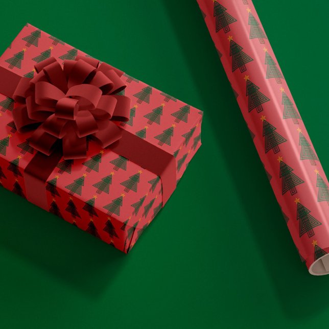 Papel De Regalo Árbol de Navidad Art Déco (Subido por el creador)