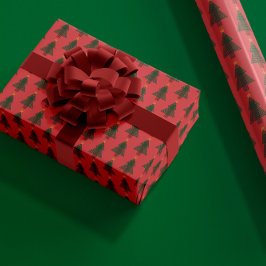Papel De Regalo Árbol de Navidad Art Déco
