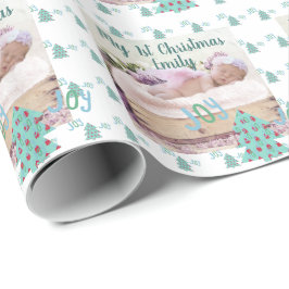 Papel De Regalo Árbol de Navidad Babia primera foto regalo turques