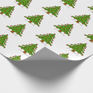 Papel De Regalo Árbol de Navidad Christmas