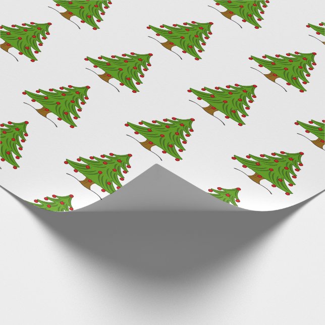 Papel De Regalo Árbol de Navidad Christmas (Esquina)