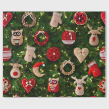 Árbol de Navidad con juguetes de fieltro