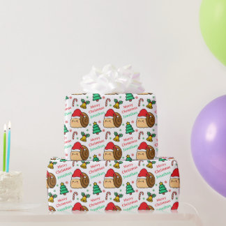 Papel De Regalo Árbol de Navidad de caracol lindo Fiestas
