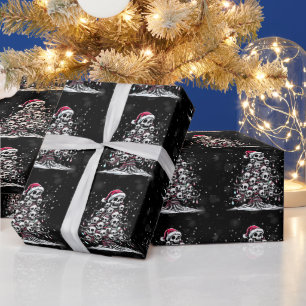Papel De Regalo Árbol de Navidad de cráneo Pijama Esqueleto Sombre