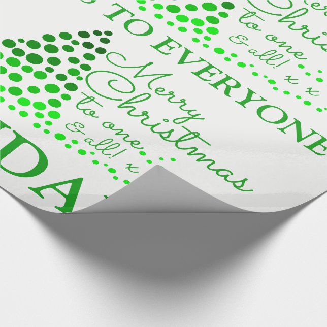 Papel De Regalo Árbol de Navidad de embriones, Navidades envolvien (Esquina)