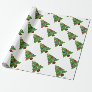 Papel De Regalo árbol de navidad de emoji