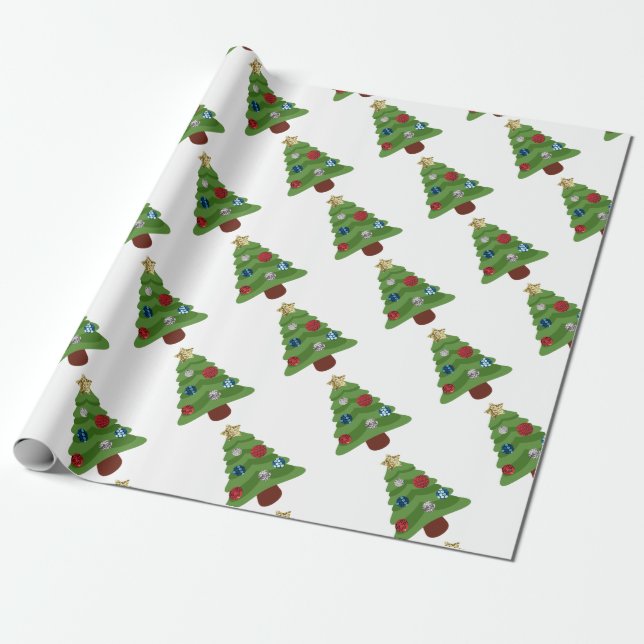 Papel De Regalo árbol de navidad de emoji (Desenrollado)