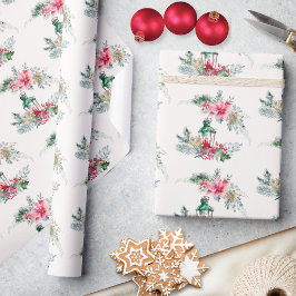 Papel De Regalo Árbol de navidad de la elegante lámpara de color d