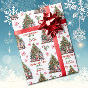Papel De Regalo Árbol de Navidad de Mr y Mrs Ratón para Niños